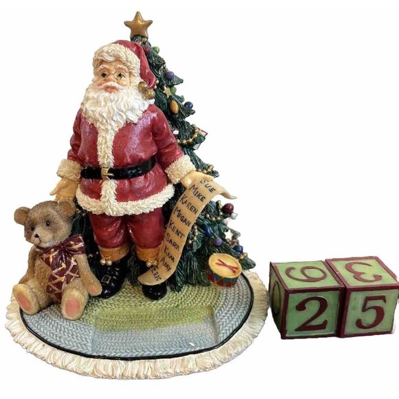 Fitz & Floyd Santa Count Down Calendar Christmas Blocks Musical Here Comes Santa - Picture 2 of 11